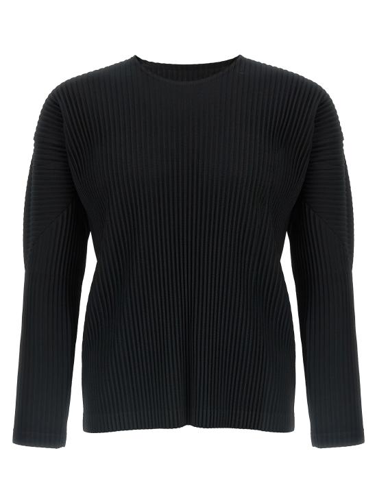 26SS 옴므 플리세 이세이 미야케 긴팔 티셔츠 HP58JK52115 Black