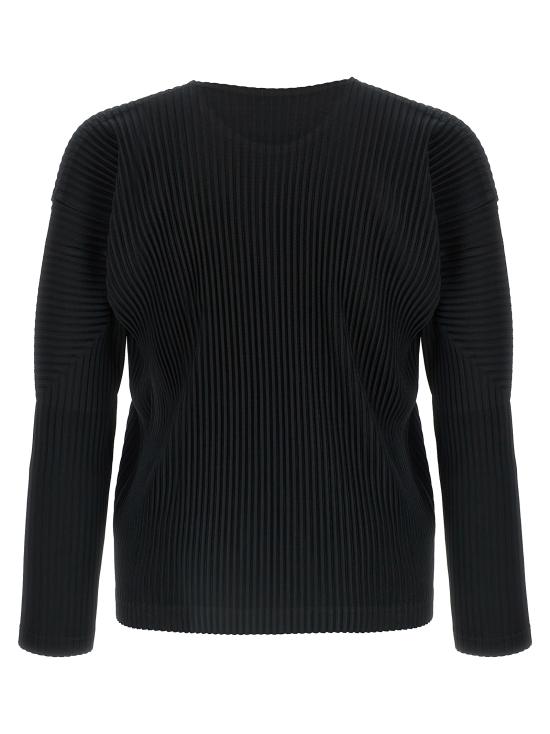26SS 옴므 플리세 이세이 미야케 긴팔 티셔츠 HP58JK52115 Black - HOMME PLISSE' ISSEY MIYAKE