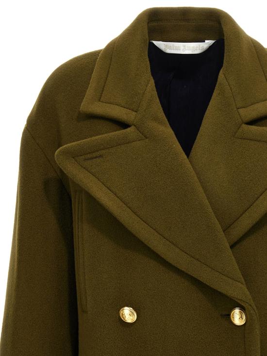  팜앤젤스 트렌치 코트 PWER021F23FAB00156765676 Green - PALM ANGELS