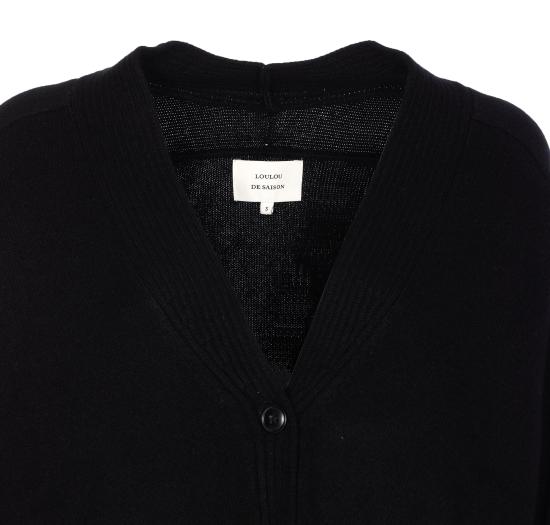 25FW 루루 드 세종 가디건 KAIA LDS BLACK Black - LOULOU DE SAISON