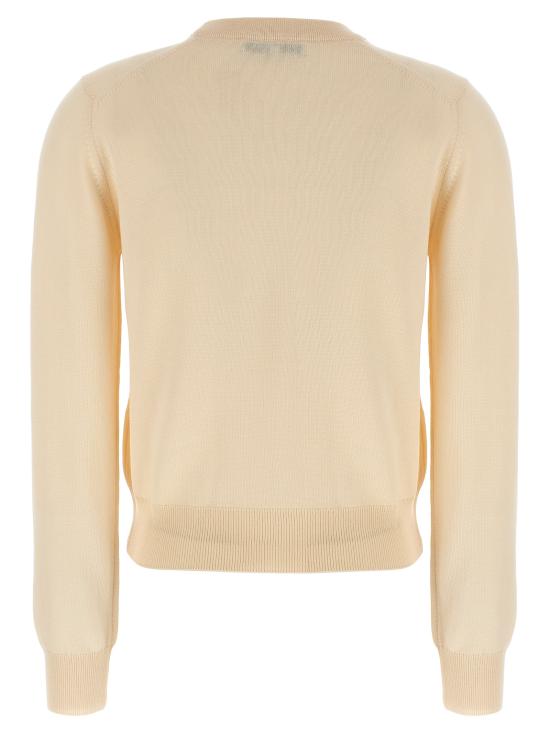 25FW 메종키츠네 베이비 폭스 메리노 레귤러 점퍼 PW00801KT11810306 Beige - MAISON KITSUNE