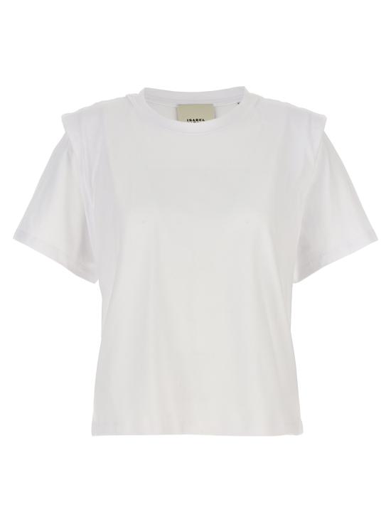 25FW 이자벨마랑 반팔 티셔츠 TS0041FAA1N41I20WH White