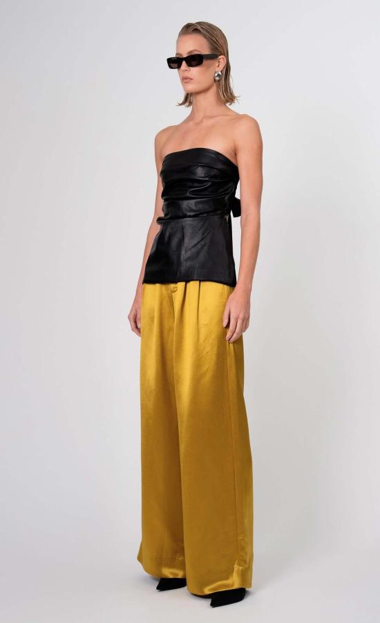  논살란트 레이블 스트레이트 팬츠 논샬란트 라벨 파리 팬츠 오크르 - NONCHALANT LABEL