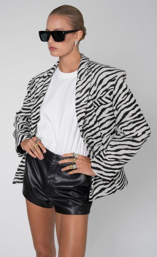  논살란트 레이블 수트 세트 논캐런트 라벨 클레멘스 블레이저 제브라 - NONCHALANT LABEL