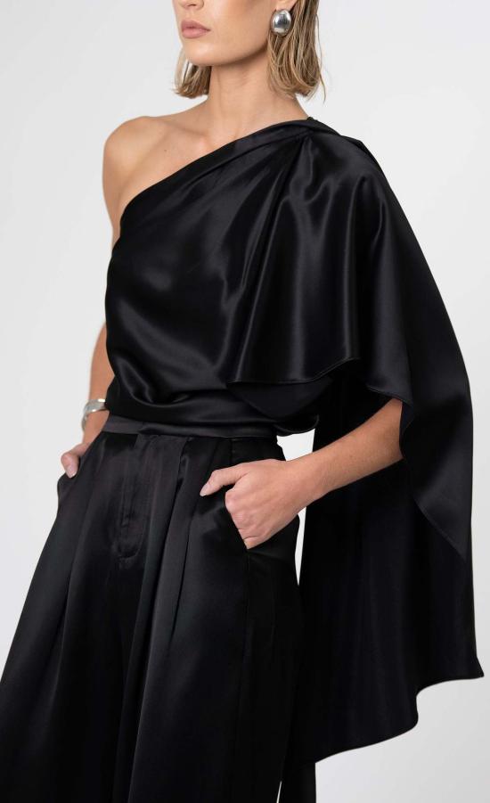  논살란트 레이블 블라우스 논샬란트 라벨 멜리  블랙