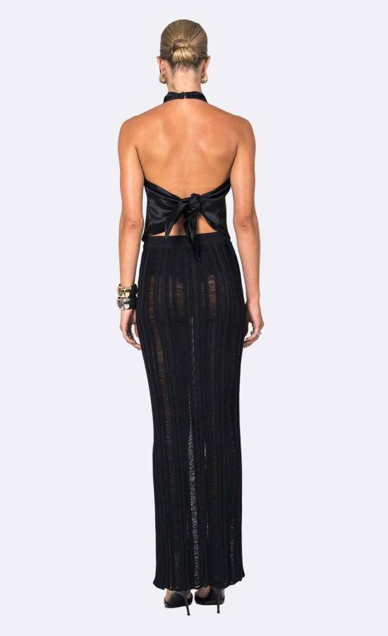  논살란트 레이블 롱 스커트 논샬란트 라벨 릴리아  블랙 - NONCHALANT LABEL