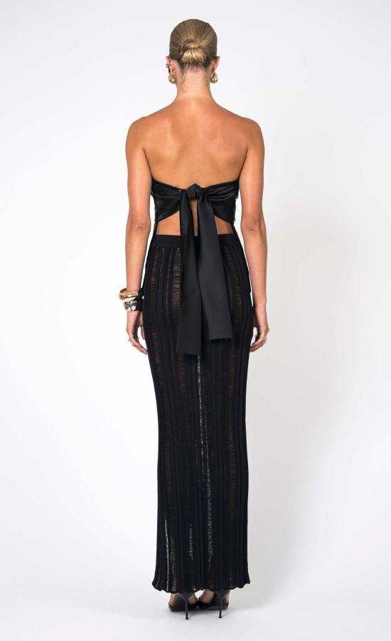  논살란트 레이블 민소매 티셔츠 논차란트 라벨 제나 탑 블랙 - NONCHALANT LABEL