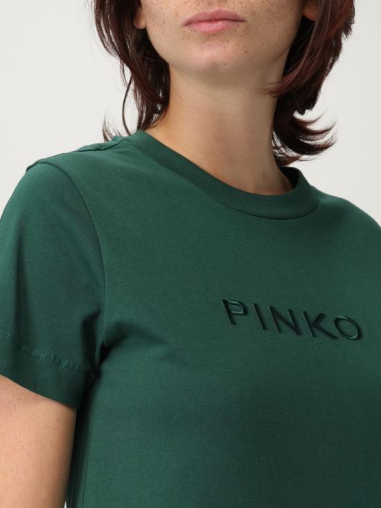 25FW 핑코 반팔 티셔츠 101752A2RD X79 Green - PINKO