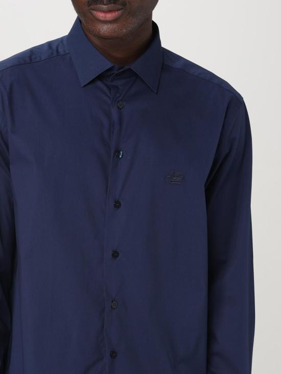 25FW 에트로 긴팔 셔츠 MRIB0002AV607 B0339 Navy - ETRO
