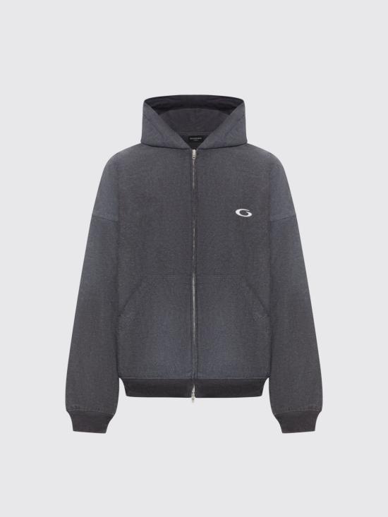 25FW 발렌시아가 트롱프 뢰유 후드 집업 838688TSWB3 1140 Grey
