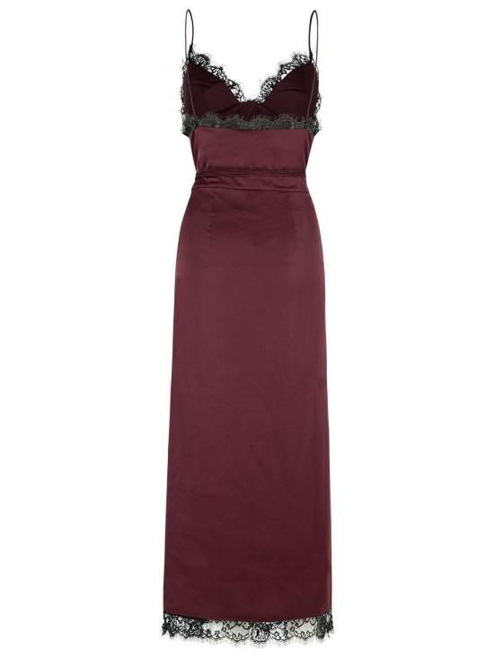 25FW 안다마네 롱 원피스 T180107A TNP253CABERNET Bordeaux - ANDAMANE