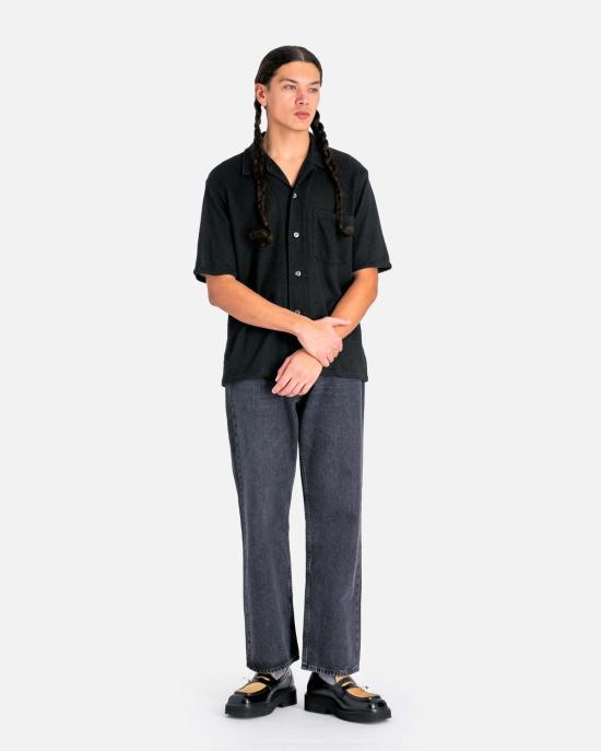  아워레가시 반팔 셔츠 아워 레거시 박스  반팔 블랙 부클 - OUR LEGACY