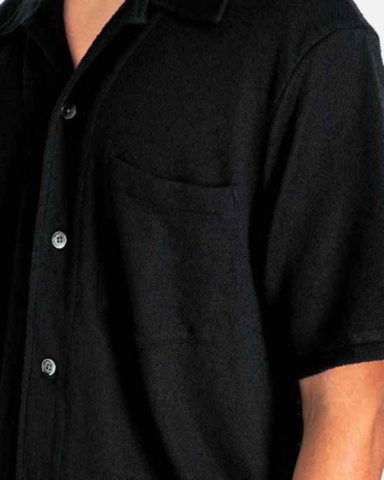  아워레가시 반팔 셔츠 아워 레거시 박스  반팔 블랙 부클 - OUR LEGACY