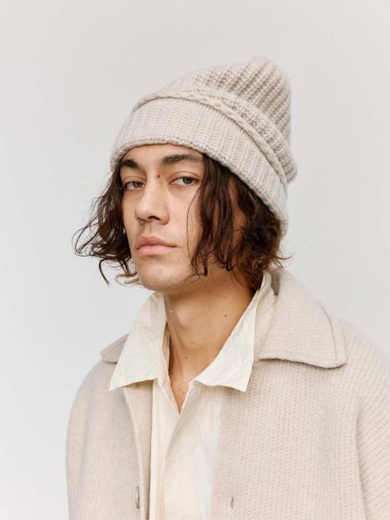  케이시 케이시 비니 라이트 그레이 울리 2 파노키아 비니 - CASEY CASEY