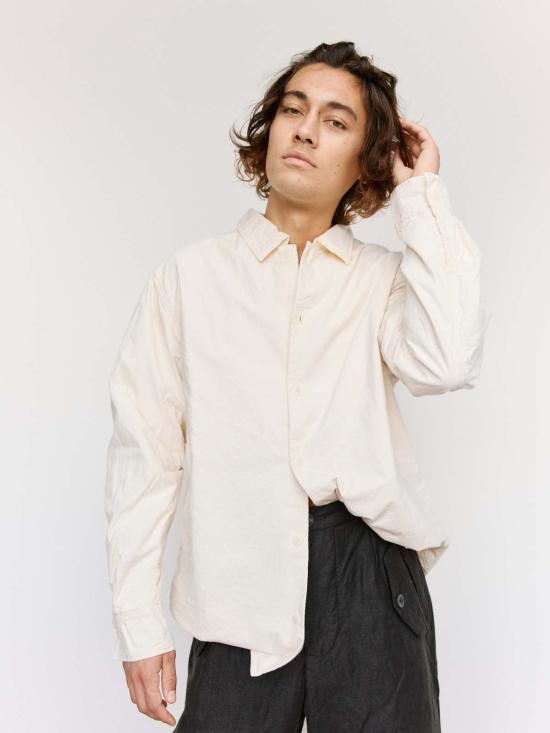  케이시 케이시 긴팔 셔츠 내추럴 L 코트 밀리