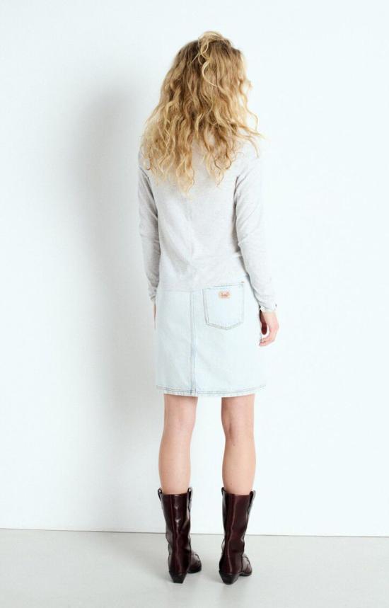  아메리칸 빈티지 긴팔 티셔츠 가미피 롱슬리브 V넥 티셔츠 폴라 멜란지 - AMERICAN VINTAGE