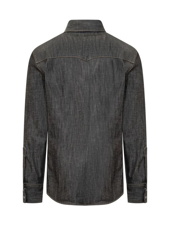 25FW 디스퀘어드2 긴팔 셔츠 S71DM0810S30357900 BLACK DOM - DSQUARED2