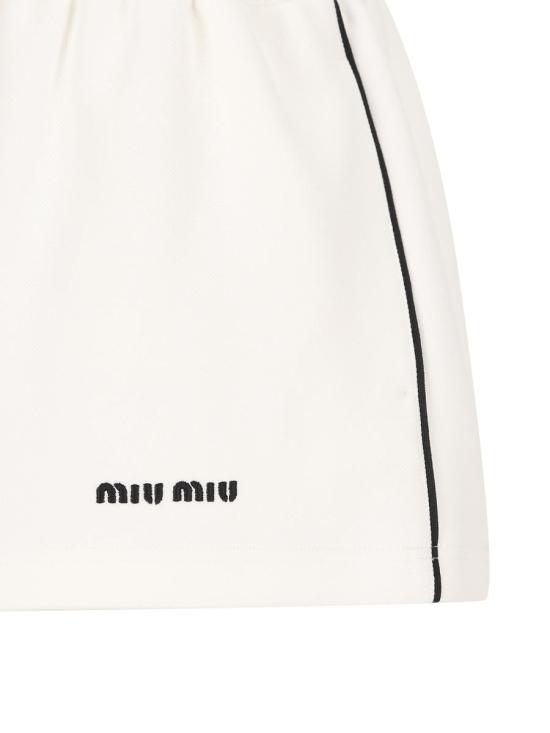 25FW 미우미우 스커트 MG248917LNF0009 AI25 WHITE - MIU MIU