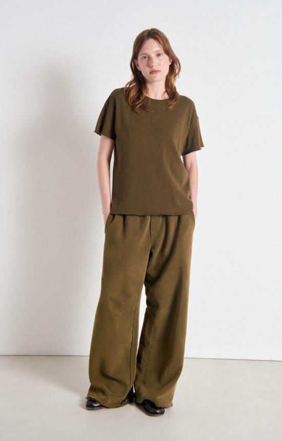  아메리칸 빈티지 반팔 티셔츠 소노마 크루 티셔츠 빈티지 우드 - AMERICAN VINTAGE