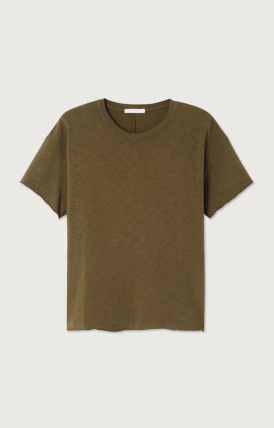  아메리칸 빈티지 반팔 티셔츠 소노마 크루 티셔츠 빈티지 우드 - AMERICAN VINTAGE