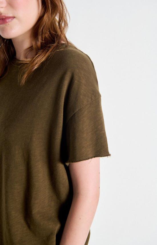  아메리칸 빈티지 반팔 티셔츠 소노마 크루 티셔츠 빈티지 우드 - AMERICAN VINTAGE