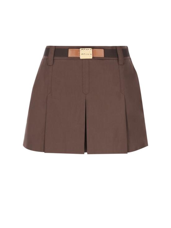 25FW 미우미우 스커트 MG248512NSF0324 AI25 BROWN