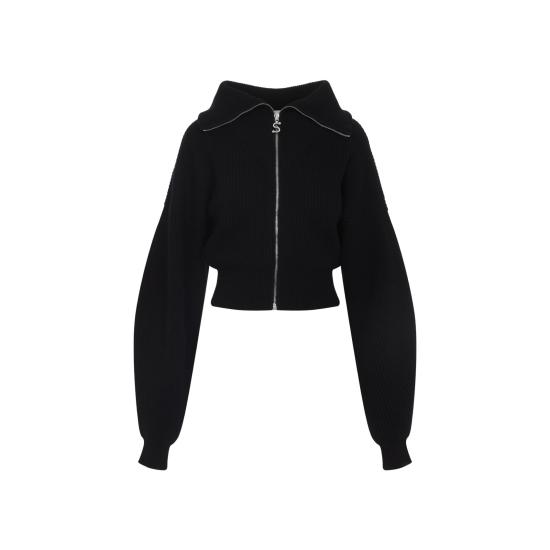 25FW 스포트막스 스웨터 2522346012600 12103 005 NERO BLACK