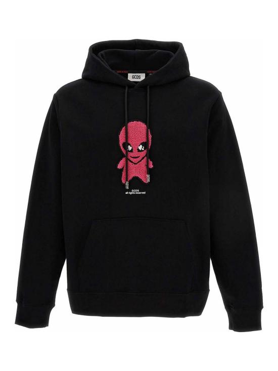  지씨디에스 후드 티셔츠 FW23M10019102 Black