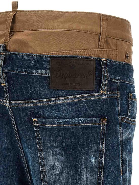  디스퀘어드2 스트레이트 팬츠 S71LB1293S30789470 Blue - DSQUARED2