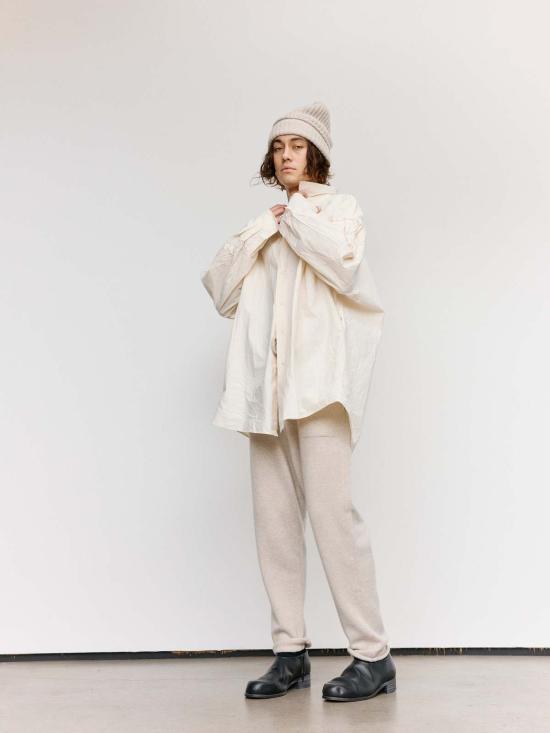  케이시 케이시 긴팔 셔츠 내추럴 H 코트 원사이즈 - CASEY CASEY