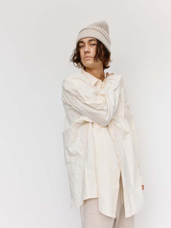  케이시 케이시 긴팔 셔츠 내추럴 H 코트 원사이즈 - CASEY CASEY