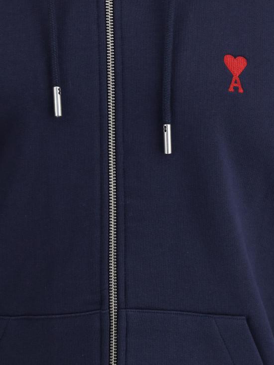 26SS 아미 후드 티셔츠 BFUSW435730 430 BLUE - AMI