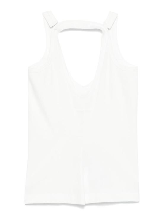 25SS MM6 메종마르지엘라 민소매 티셔츠 S52NL0070M20054 56334 101 OFF WHITE