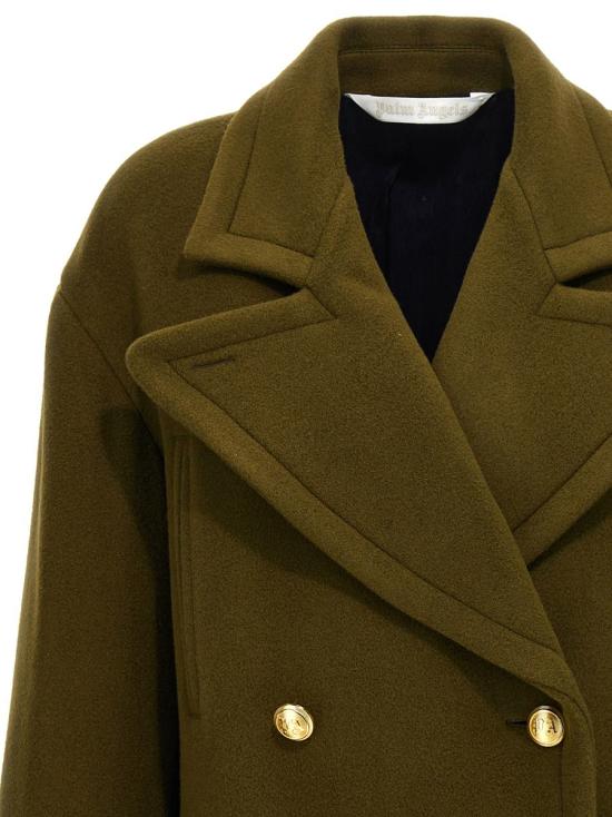  팜앤젤스 코트 PWER021F23FAB00156765676 GREEN - PALM ANGELS