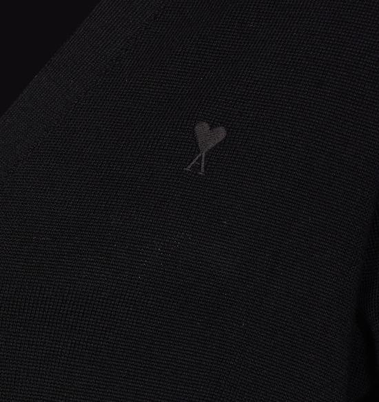 25FW 아미 알렉산드르 마티우시 가디건 HKC361 0010180 Black - AMI ALEXANDRE MATIUSSI