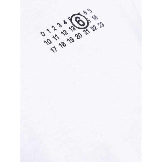 25FW MM6 메종마르지엘라 반팔 티셔츠 M20048 SH2GC0031 100 WHITE - MM6 MAISON MARGIELA