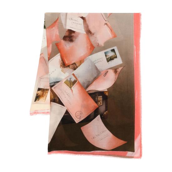 25FW 다니엘로 머플러/스카프 LIONE 6015 1 PINK BROWN