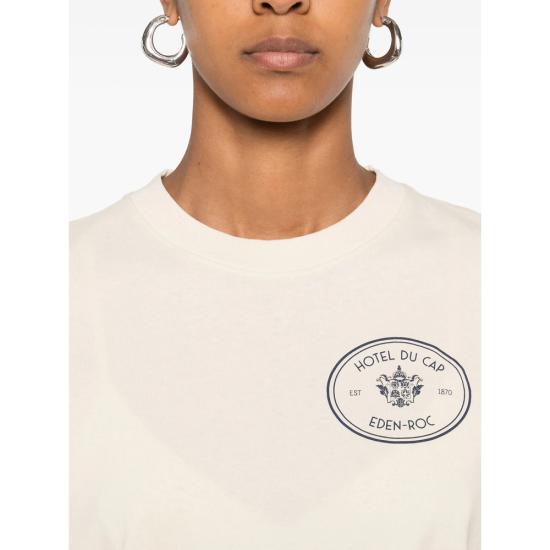 25FW 스포티앤리치 반팔 티셔츠 TO04360666CR CREAM NEUTRALS - SPORTY & RICH