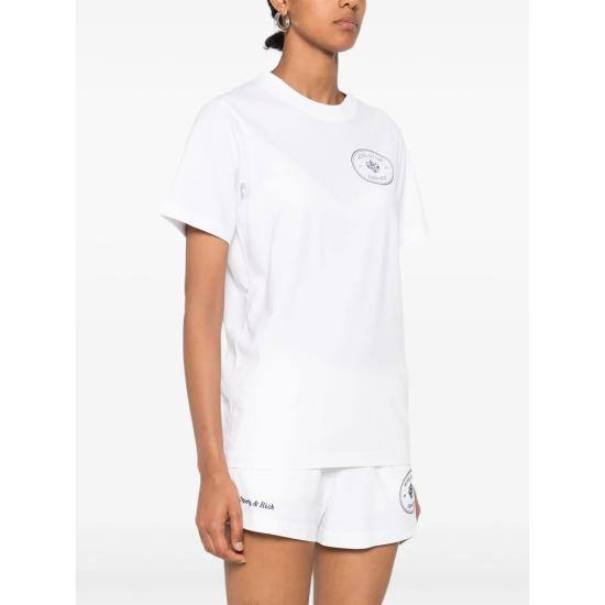 25FW 스포티앤리치 반팔 티셔츠 TO043501621WH WHITE - SPORTY & RICH