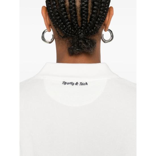 25FW 스포티앤리치 폴로 티셔츠 TO00160673WH WHITE - SPORTY & RICH