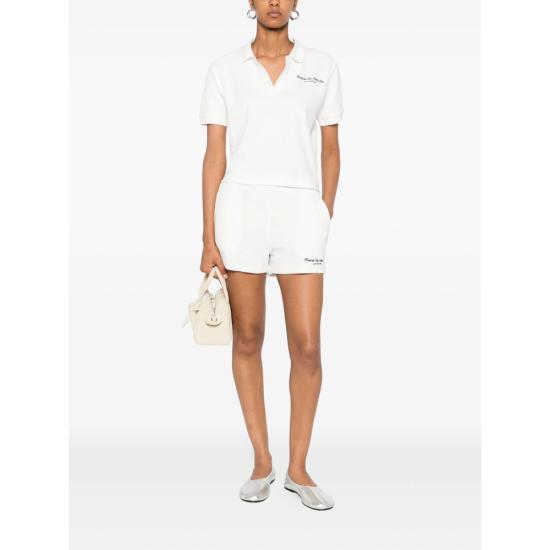 25FW 스포티앤리치 폴로 티셔츠 TO00160673WH WHITE - SPORTY & RICH