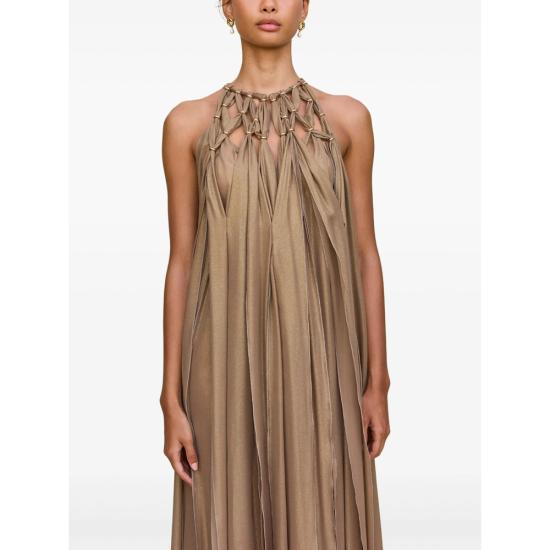 25FW 컬트 가이아 롱 원피스 GW3957SN3017 ADITI GOLD - CULT GAIA