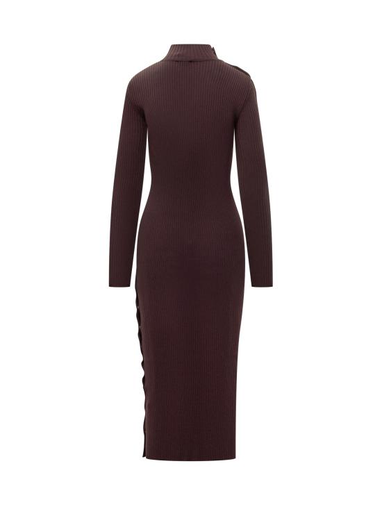 25FW 쿠레쥬 원피스 325MRO692FI0001 4010 BURGUNDY - COURREGES