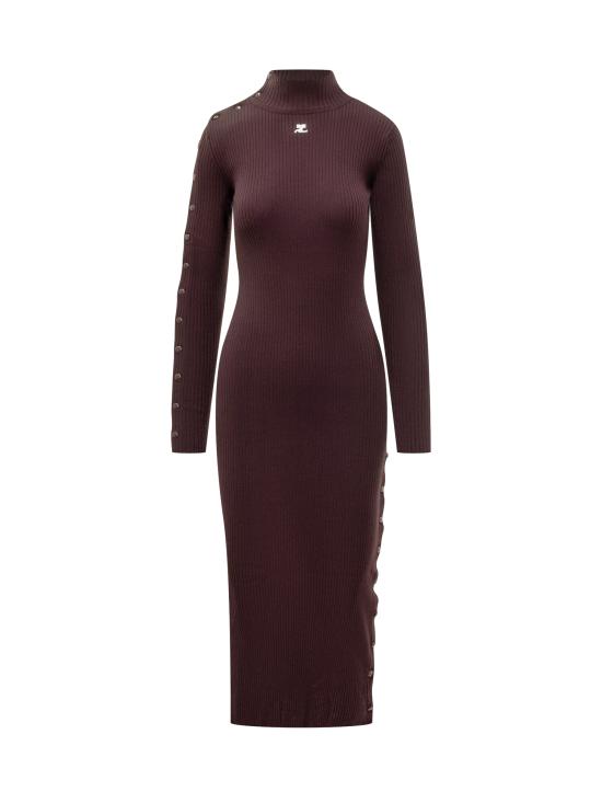 25FW 쿠레쥬 원피스 325MRO692FI0001 4010 BURGUNDY