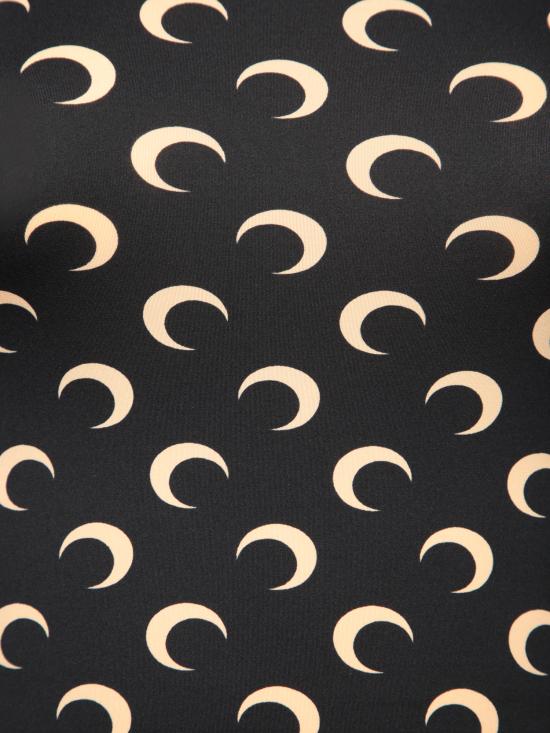 26SS 마린세르 크레센트 문 프린트 긴팔 티셔츠 WTS006A CJER0001 IT99 Black - MARINE SERRE