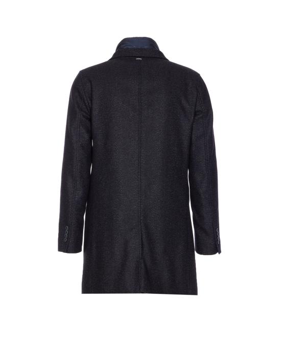 25FW 에르노 헤링본 싱글 브레스티드 코트 CA000216U 33457R9200 Blue - HERNO