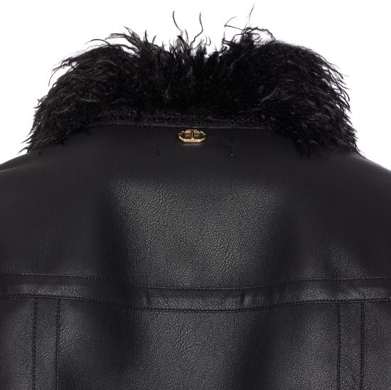 25FW 트윈셋 무스탕 252TP2410 00006 Black - TWINSET