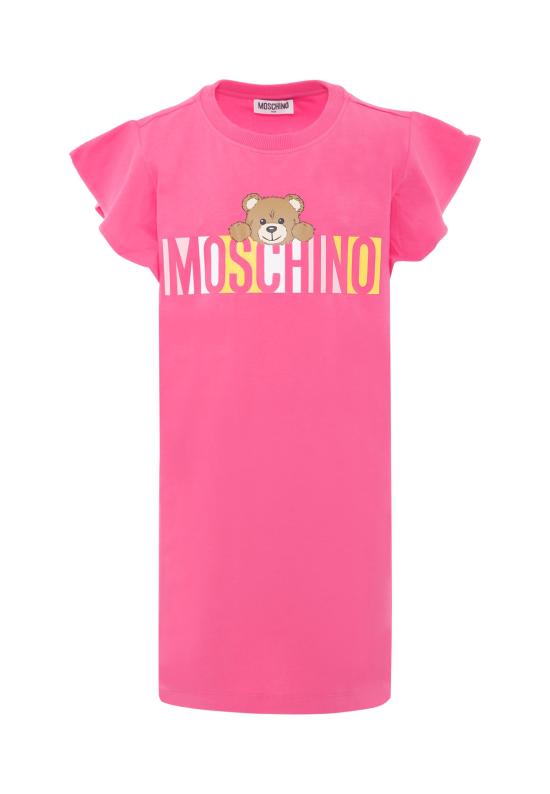 25SS [키즈] 모스키노 원피스 HDV0G8 LBA00 50533 FUCHSIA