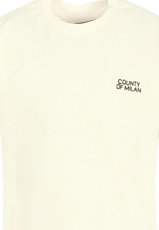 25FW [키즈] 컨트리 오브 밀란 티셔츠 F5CMJBTH007 002 IVORY - COUNTY OF MILAN
