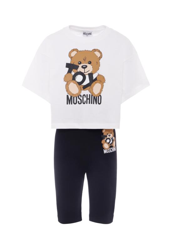 25SS [키즈] 모스키노 트레이닝 웨어 HDG01H LBA00 81214 WHITE